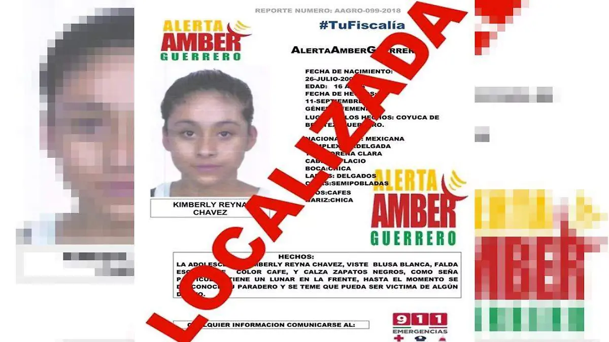 localizada alerta amber